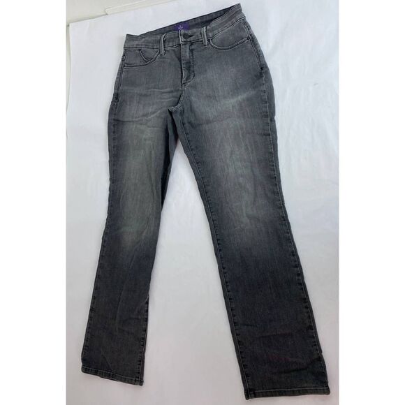 NYDJ Stretch Straight Jeans — Size 4 P - Picture 2 of 11